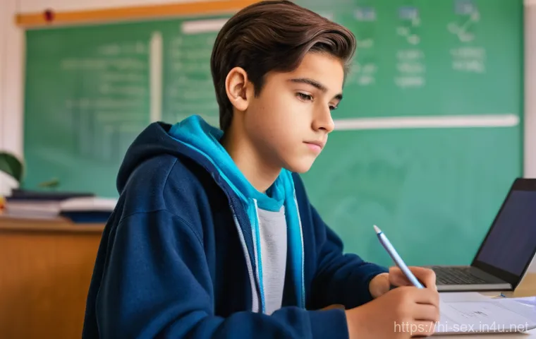 성교육과 성적 호기심 - **Prompt:** A modern, well-lit classroom bustling with a diverse group of attentive teenage students... 성교육과 성적 호기심 - **Prompt:** A modern, well-lit classroom bustling with a diverse group of attentive teenage students...